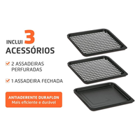 Fritadeira Air Fryer Forno Oven 12L, Mondial